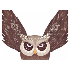 Owl Bird Feathers Two Sides Premium Plush Fleece Blanket (extra Small)