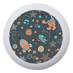 Space Seamless Pattern Art Dento Box With Mirror