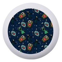 Monster Alien Pattern Seamless Background Dento Box With Mirror