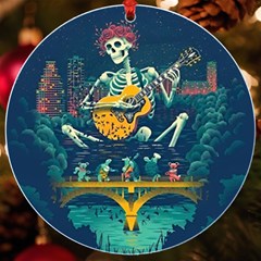 Grateful Dead Singing Skeleton Uv Print Acrylic Ornament Round