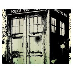 Doctor Who Tardis Two Sides Premium Plush Fleece Blanket (medium)
