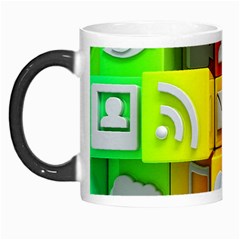 Colorful 3d Social Media Morph Mug
