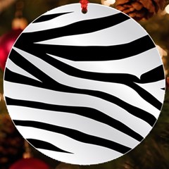 White Tiger Skin Uv Print Acrylic Ornament Round