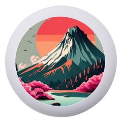 Mountain Landscape Sky Fuji Nature Dento Box With Mirror
