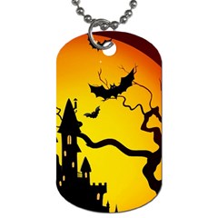 Halloween Night Terrors Dog Tag (one Side)