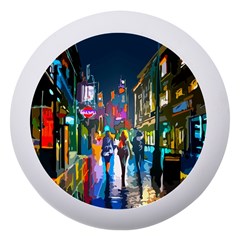 Abstract Vibrant Colour Cityscape Dento Box With Mirror