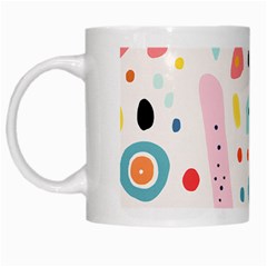 Abstract Seamless Colorful Pattern White Mug