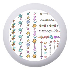 Doodles Border Letter Ornament Dento Box With Mirror