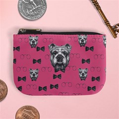 Deep Pink Mr Dog Mini Coin Purse