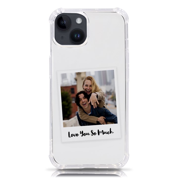 Personalized Polaroid Text Phone Case iPhone 14 TPU UV Print Case