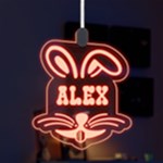 Easter Rabbit LED Acrylic Ornament Front