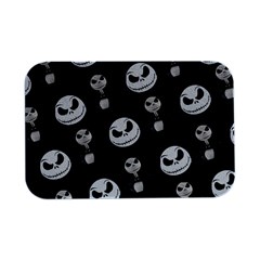 Jack Print, White, Before, Plain, Black, Simple, Christmas Open Lid Metal Box (silver)  