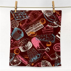 Sweet Food Seamless Pattern Face Towel