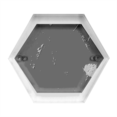 Abstract, Black, Purple, Hexagon Wood Jewelry Box