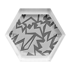 Abstract, Colorful, Colors Hexagon Wood Jewelry Box