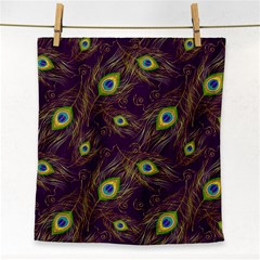 Feathers, Peacock, Patterns, Colorful Face Towel