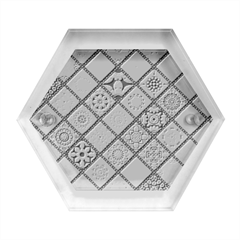 Pattern, Colorful, Floral, Patter, Texture, Tiles Hexagon Wood Jewelry Box