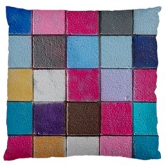 Tile, Colorful, Squares, Texture Large Cushion Case (one Side)