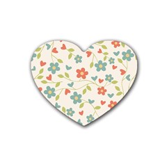 Abstract-1 Rubber Coaster (heart)