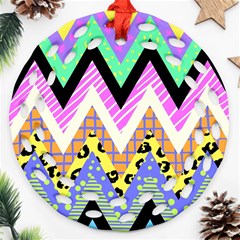 Zigzag-1 Ornament (round Filigree)