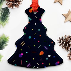Abstract Minimalism Digital Art, Christmas Tree Ornament (two Sides)