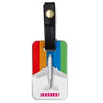 Plane Graphic Luggage Tag (one side) Front