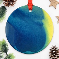 Plus, Curved Round Ornament (two Sides)