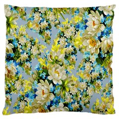 Background-flowers Large Cushion Case (one Side)