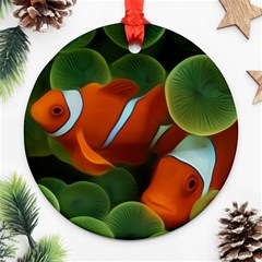Fish Round Ornament (two Sides)