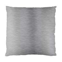 Aluminum Textures, Horizontal Metal Texture, Gray Metal Plate Standard Cushion Case (one Side)