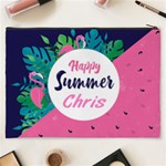 Personalized Summer Tropical Name Cosmetic Bag Cosmetic Bag (XXXL) Back