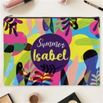 Personalized Summer Tropical Name Cosmetic Bag Cosmetic Bag (XXXL) Front
