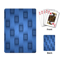 Blue Pattern Texture Playing Cards Single Design (rectangle)