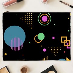 Colartive, Aesthetic, Amoled, Black, Colorful, Desenho Cosmetic Bag (xxxl)