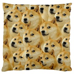 Doge, Memes, Pattern Large Cushion Case (one Side)
