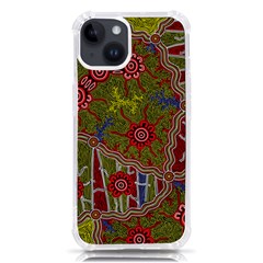 Authentic Aboriginal Art - Connections Iphone 14 Tpu Uv Print Case