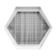 Blue Abstract, Background Pattern Hexagon Wood Jewelry Box