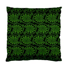 Green Floral Pattern Floral Greek Ornaments Standard Cushion Case (one Side)