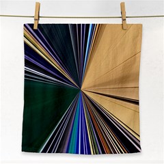 Colorful Centroid Line Stroke Face Towel