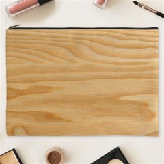 Light Wooden Texture, Wooden Light Brown Background Cosmetic Bag (xxxl)
