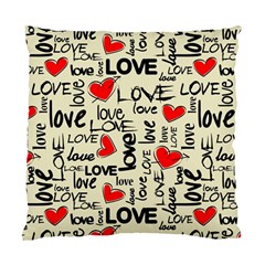 Love Abstract Background Love Textures Standard Cushion Case (two Sides)