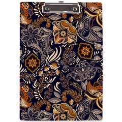 Paisley Texture, Floral Ornament Texture A4 Acrylic Clipboard