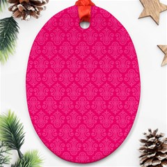 Pink Pattern, Abstract, Background, Bright Ornament (oval)