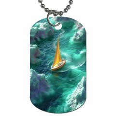 Dolphins Sea Ocean Dog Tag (one Side)