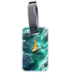 Seascape Boat Sailing Luggage Tag (two Sides)