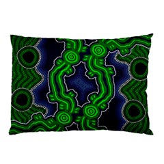Authentic Aboriginal Art - After The Rain Pillow Case (two Sides)