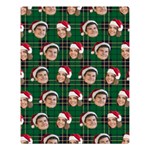 Personalized Couple Many Faces Christmas Blanket Two Sides Premium Plush Fleece Blanket (Large) 80, x60,  Blanket Front