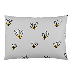 Pattern Leaves Daisies Print Pillow Case (two Sides)