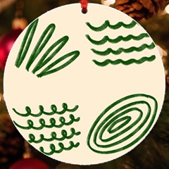 Elements Scribbles Wiggly Lines Uv Print Acrylic Ornament Round