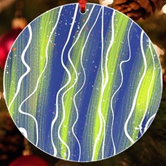 Texture Multicolour Gradient Grunge Uv Print Acrylic Ornament Round